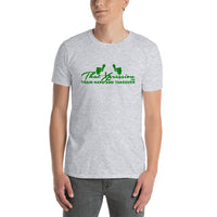 Train Hard And Takeover Green Branded Short-Sleeve Gym Workout Unisex T-Shirt
