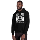 Train Hard And Takeover Front/Back Print Big Fist Gym Workout Hoodie