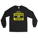 ThatXpression Boxed Active Gym Fitness Yellow Logo Unisex Long Sleeve Shirt