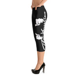 Capri Leggings Black/White by ThatXpression - ThatXpression