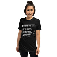 ThatXpression's Resilient Confident Queen Self Affirmation T-Shirt