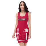 ThatXpression Badgers Themed Fan Apparel Fitted Dress