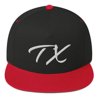 ThatXpression's "TX" Single Stitched Flat Bill Gym Workout Cap