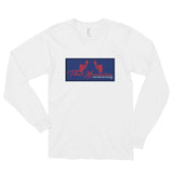 Sporty Long Sleeve New York Giants Color Scheme Logo T-Shirt by ThatXpression