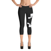 Capri Leggings Black/White by ThatXpression - ThatXpression