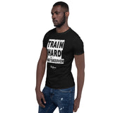 ThatXpression Fashion Fitness Train Hard Motivational Gym Workout Short-Sleeve T-Shirt