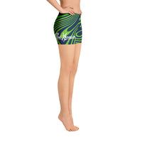 ThatXpression Fashion Designer Seahawks Themed Swirl Shorts