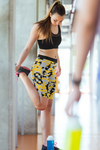 ThatXpression Fashion Athletic Fitness Yoga Pittsburgh Themed Camo Shorts