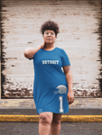 ThatXpression Home Team Detroit Jersey Themed T-shirt dress