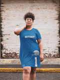 ThatXpression Home Team Detroit Jersey Themed T-shirt dress