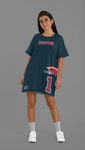 ThatXpression Home Team Houston Jersey Themed T-shirt dress