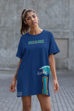 ThatXpression Home Team Miami Jersey Themed T-shirt dress