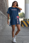 ThatXpression Home Team New England Jersey Themed T-shirt dress