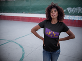 Los Angeles Lakers Theme Black Purple Gold Unisex T-Shirt by ThatXpression