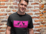 Black Deep Pink Train Hard And Takeover Gym Fitness Unisex T-Shirt by ThatXpression