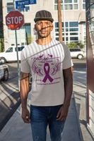 Support Alzheimer Awareness Father Edition Unisex White / Black T-Shirt