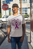 Support Alzheimer Awareness Father Edition Unisex White / Black T-Shirt