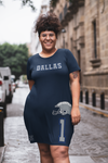 ThatXpression Home Team Dallas Jersey Themed T-shirt dress