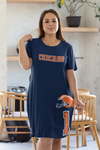 ThatXpression Home Team Chicago Jersey Themed T-shirt dress