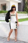 ThatXpression Fashion Missouri Black White Jersey Themed Racerback Dress