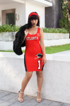 ThatXpression Home Team Atlanta Jersey Themed Dress