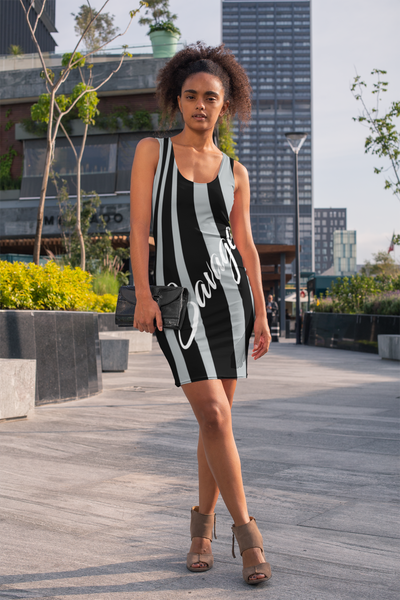 ThatXpression's Las Vegas Themed Black & White Savage Fitted Dress Collection