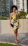 ThatXpression Camo Crazy Pittsburgh Black Yellow Scheme Fitted Dress
