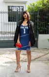 ThatXpression Fashion Colts Swag Themed Racerback Dress