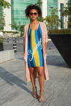 ThatXpression's San Diego Themed Blue & Gold Savage Fitted Dress Collection