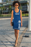 ThatXpression Fashion Fitted Indianapolis Sports Themed Fitted Dress