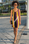 ThatXpression's Washington Themed Burgundy & Gold Savage Fitted Dress Collection