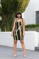 ThatXpression's New Orleans Savage Themed Black & Gold Savage Fitted Dress Collection