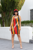 ThatXpression's Tampa Themed Red & Orange Savage Fitted Dress Collection