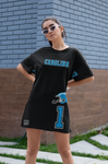 ThatXpression Home Team Carolina Jersey Themed T-shirt dress