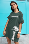 ThatXpression Home Team New York Jersey Themed T-shirt dress