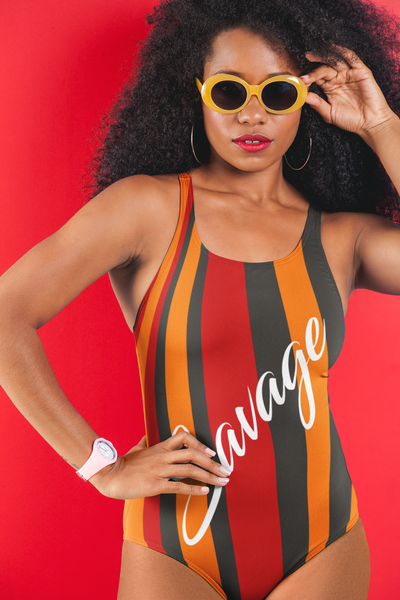 Red and gold deals swimsuit