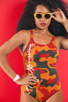 ThatXpression Fashion Camo Tampa Bay Themed One-Piece Swimsuit