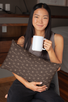 ThatXpression Fashion Designer Brown and Tan Pillow Sham