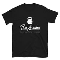 ThatXpression Fashion Fitness Train Hard Kettlebell Men's T-Shirt
