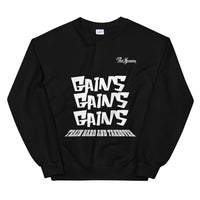 Train Hard And Takeover Gains Fitness Casual Unisex Gym Workout Sweatshirt