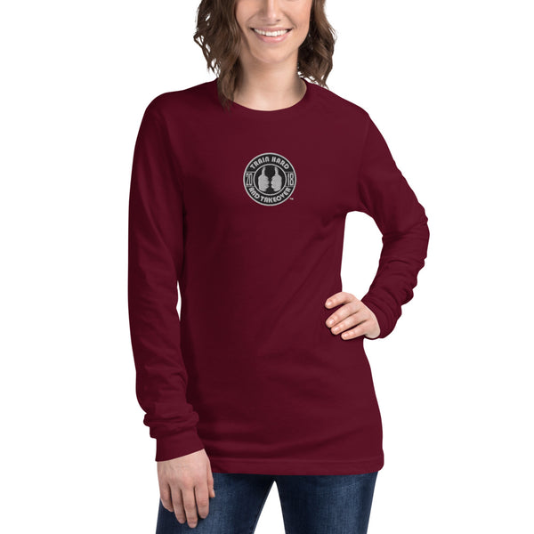 ThatXpression Train Hard Embroidered Long Sleeve Tee